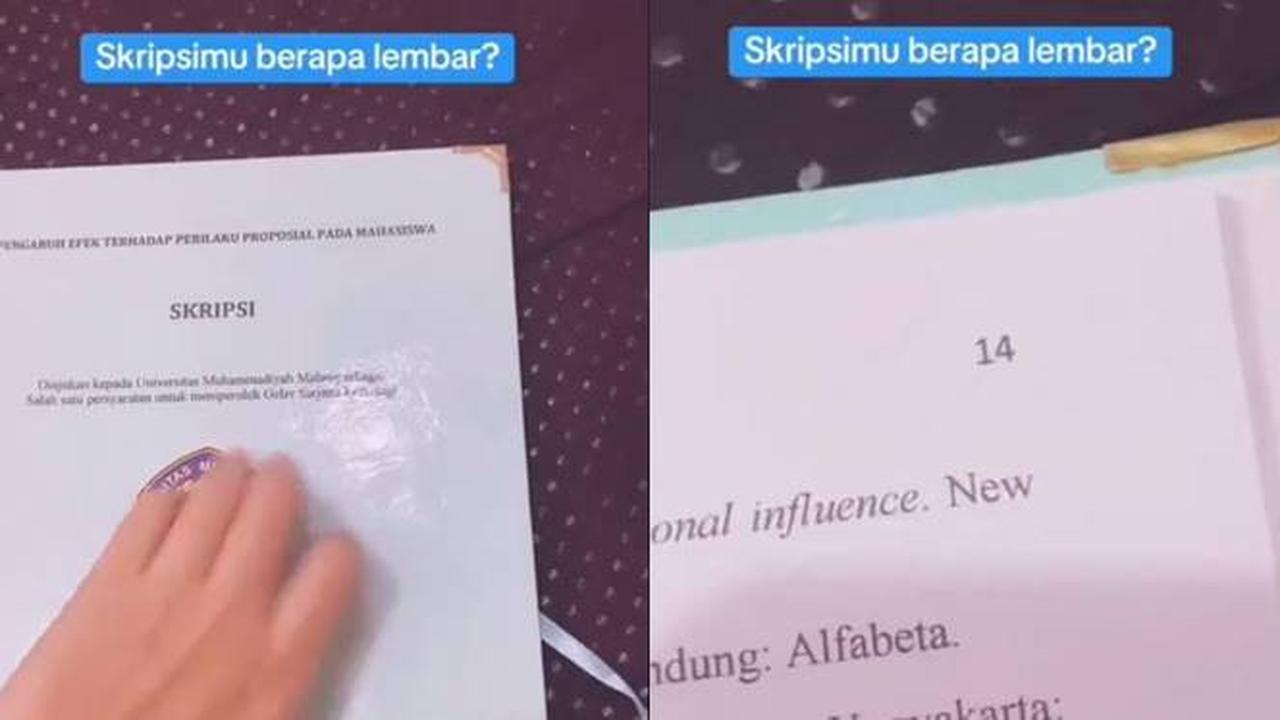 Viral Skripsi Hanya 14 Lembar, Penelitian Netizen Ini Tuai Banyak Sorotan