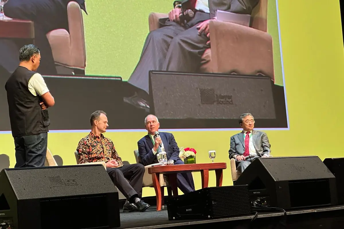 Acara Indonesia Net-Zero Summit (INZS) 2024 yang diselenggarakan Foreign Policy Community of Indonesia (FPCI) di Jakarta, Sabtu (24/8/2024). (Liputan6/Benedikta Miranti)