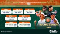 Live Streaming Grand Slam Tennis Roland Garros di FOX Sports Eksklusif Melalui Vidio Pekan Ini. (Sumber : dok. vidio.com)