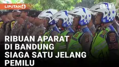 Jelang Pemilu 2024, Ribuan Aparat Gabungan di Bandung Gelar Patroli Skala Besar