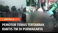 Sebuah kecelakaan maut terjadi di Purwakarta, Jawa Barat, Rabu (18/01) kemarin. Iring-iringan kendaraan taktis milik TNI tanpa sengaja menabrak sebuah sepeda motor. Akibatnya pengemudi sepeda motor meninggal dunia, setelah sebelumnya sempat dilarikan...