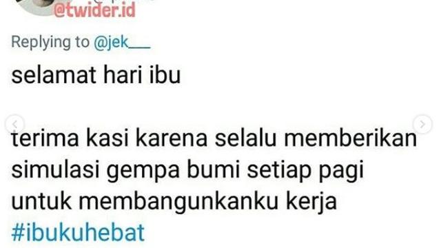 cuitan ibuku hebat (foto:twitter/@twider.id)