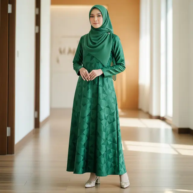 Model Gamis Embos Terbaru