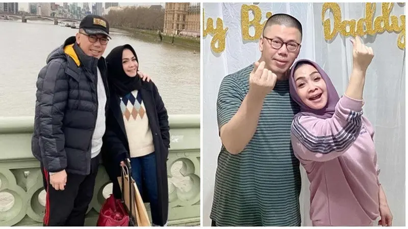 Diisukan Bercerai, Ini 6 Potret Rieta Amilia dan Suami Kedua yang Jarang Tersorot