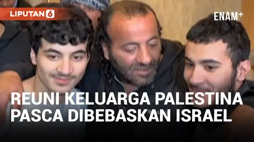 VIDEO: Dibebaskan Israel, 39 Tahanan Asal Palestina Disambut Hangat Keluarga