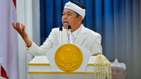 Gubernur Jawa Barat menghadiri Pelantikan DPD APDESI Provinsi Jawa Barat di Aula Barat Gedung Sate, Kota Bandung, Kamis (15/5/2025). (Dok. Pemprov Jabar)