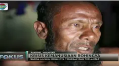 untuk menghindari kebrutalan militer Myanmar sejumlah anak-anak bersama pria paruh baya tak berdaya dan terpaksa harus tinggal di Rakhine 