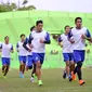 Arema genjot fisik dan strategi di Stadion Gajayana Malang.