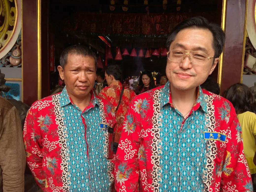 Tanto Hermawan, Ketua Yayasan Kelenteng Tay Kak Sie Semarang yang mengaku sangat bahagia pada Imlek tahun 2018. (foto: Liputan6.com/edhie)