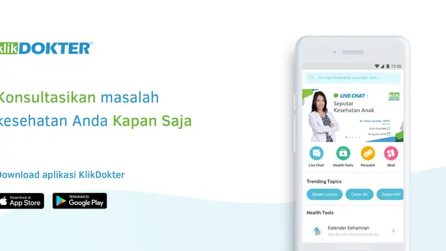 Tampilan baru aplikasi KlikDokter