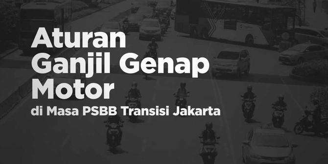 VIDEOGRAFIS: Aturan Ganjil Genap Motor di Masa PSBB Transisi Jakarta