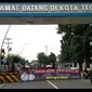 Akses masuk dan keluar kota Tegal ditutup bagi pengunjung dari luar. (foto: Liputan6.com / felek wahyu)