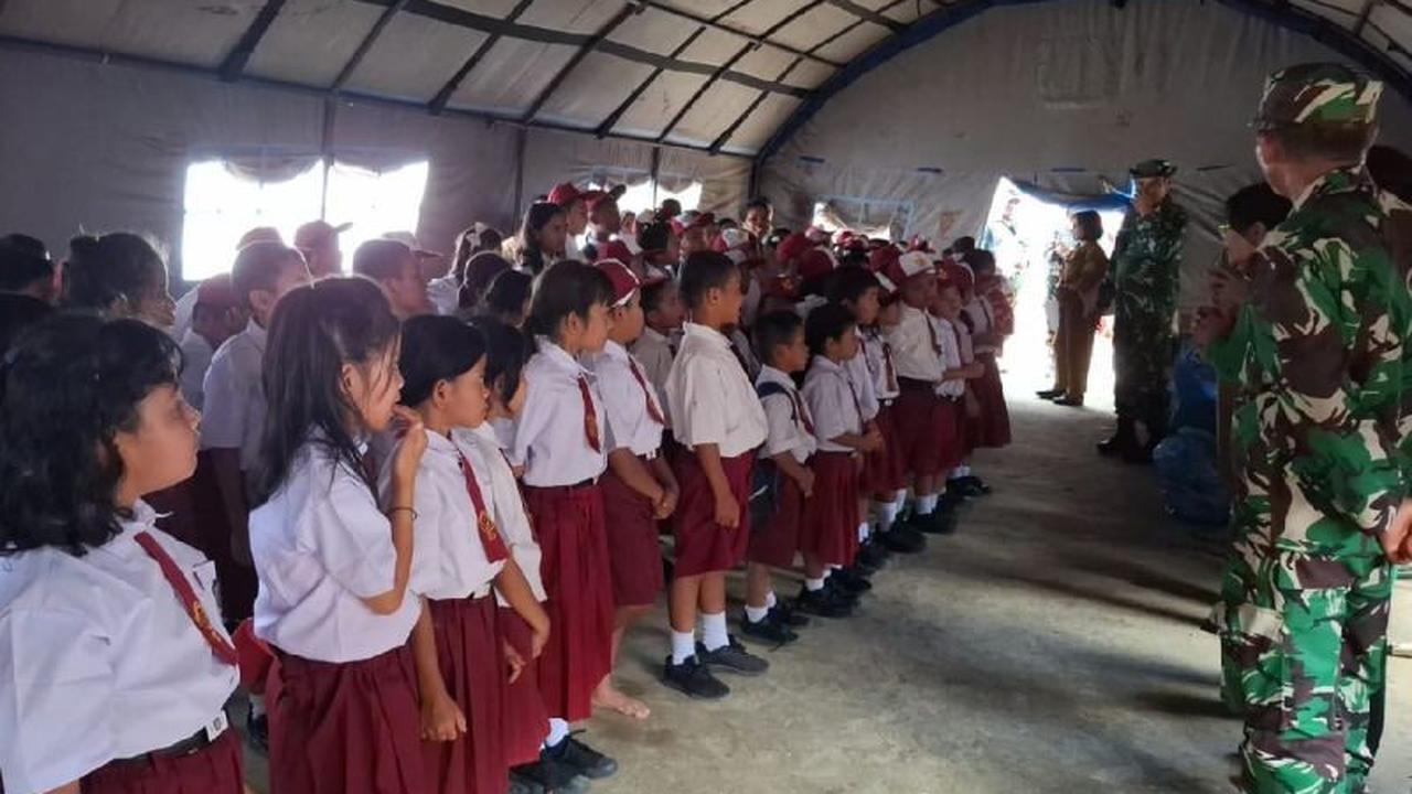 TNI AD Aktif Pulihkan Trauma Anak Korban Bencana di Tapanuli Utara