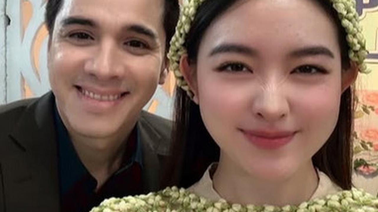 Natasha Wilona Tampil Anggun dalam Adegan Siraman Syuting Sinetron