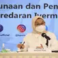 Kepala Badan Pengawas Obat dan Makanan (BPOM) Penny K. Lukito saat memberikan keterangan pers mengenai peredaran Ivermectin di Jakarta, Jumat (2/7/2021). (Dok BPOM RI)