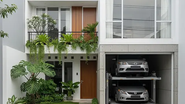 Model Rumah Mungil Tapi Punya Garasi Muat Mobil