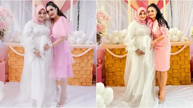 6 Beda Gaya Ashanty dan Krisdayanti di Setiap Acara Aurel Hermansyah, Menawan