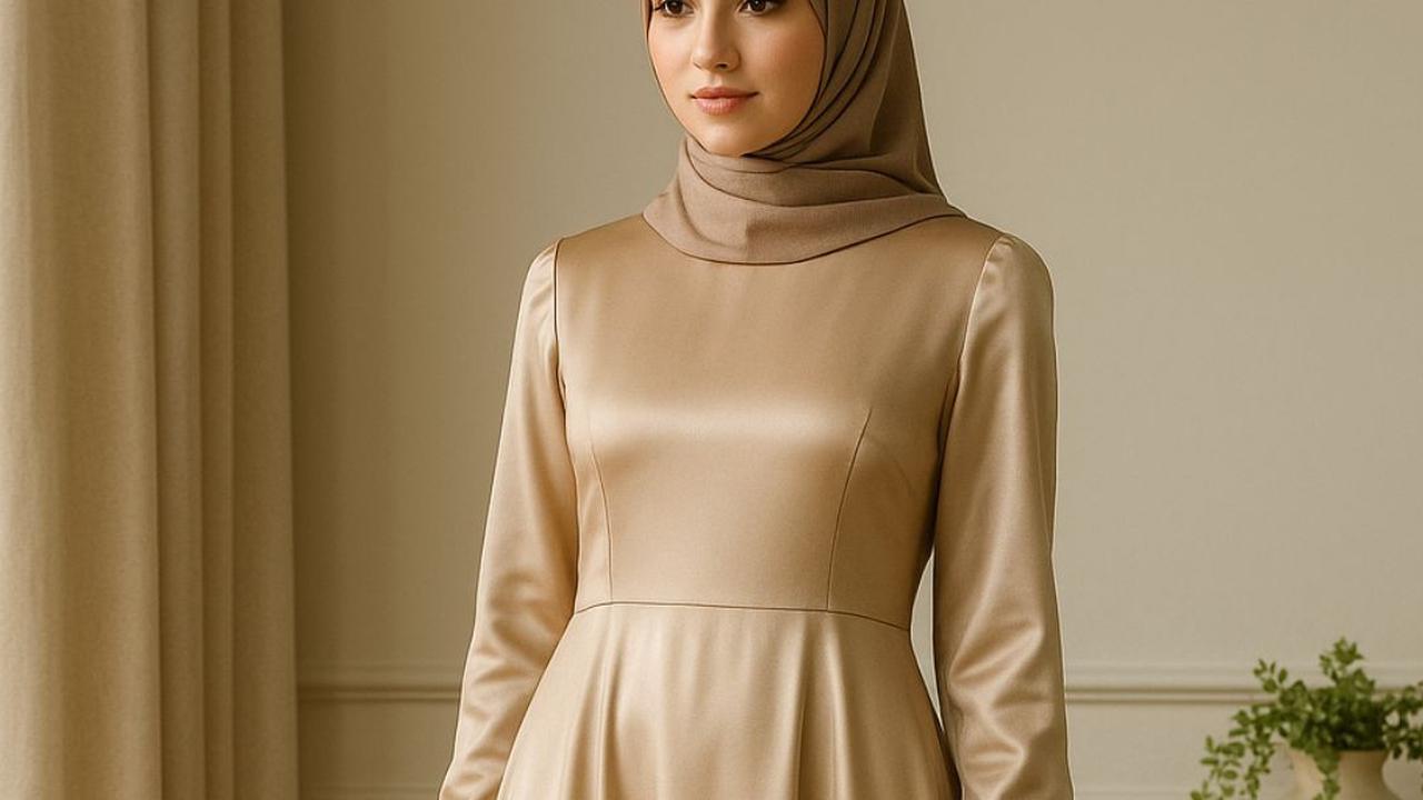 8 Model Gamis Armani Sutra Mewah untuk Acara Formal, Cocok untuk Tampilan Glamor