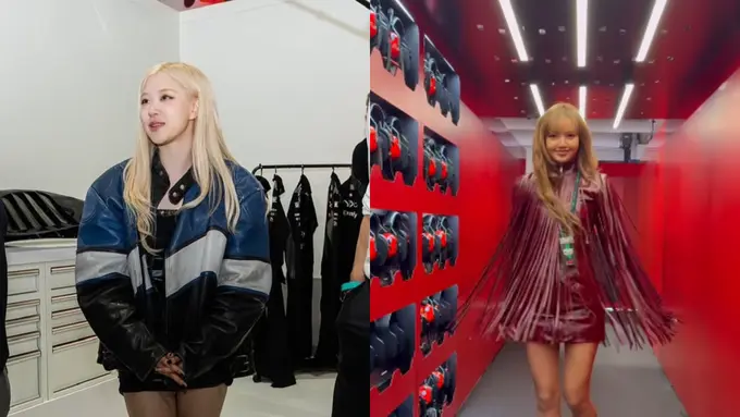 Gaya Kontras Rose dan Lisa BLACKPINK di F1 Miami Grand Prix