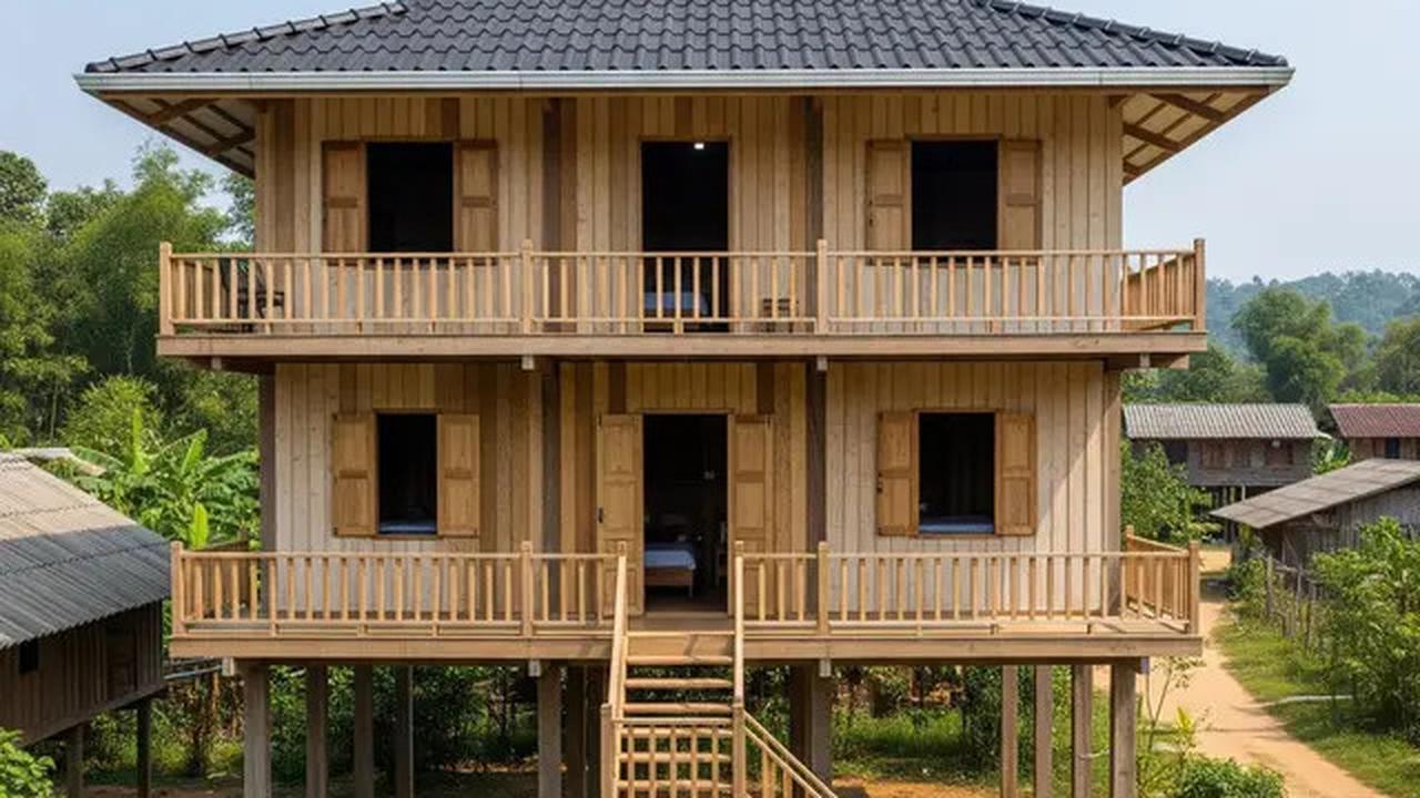 10 Rumah Sederhana Berbentuk Panggung dengan 5 Kamar di Desa, Inspirasi Hunian Nyaman dan Estetik