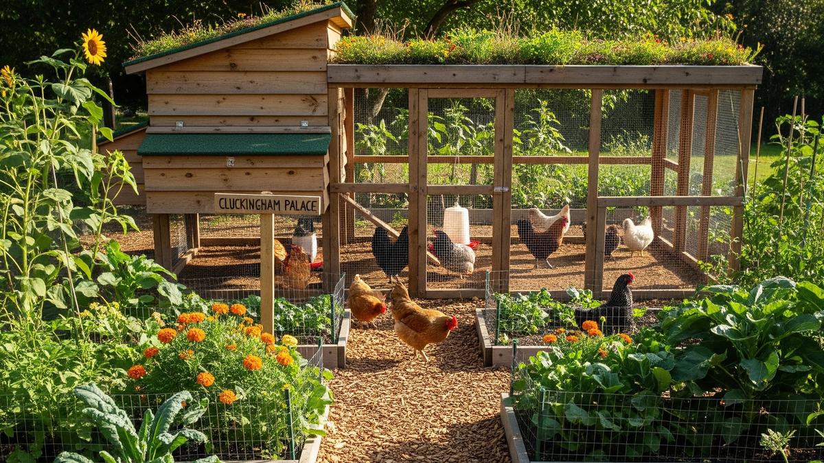 9 Desain Kebun Ayam yang Menyatu dengan Kandang, Lebih Hemat Pakan dan Praktis