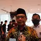 Menkopolhukam Mahfud MD menanggapi video viral Pendeta Saifuddin Ibrahim yang meminta Menag menghapus 300 ayatdalam Al-Qur'an. (Liputan6.com/ Kemenkopolhukam)