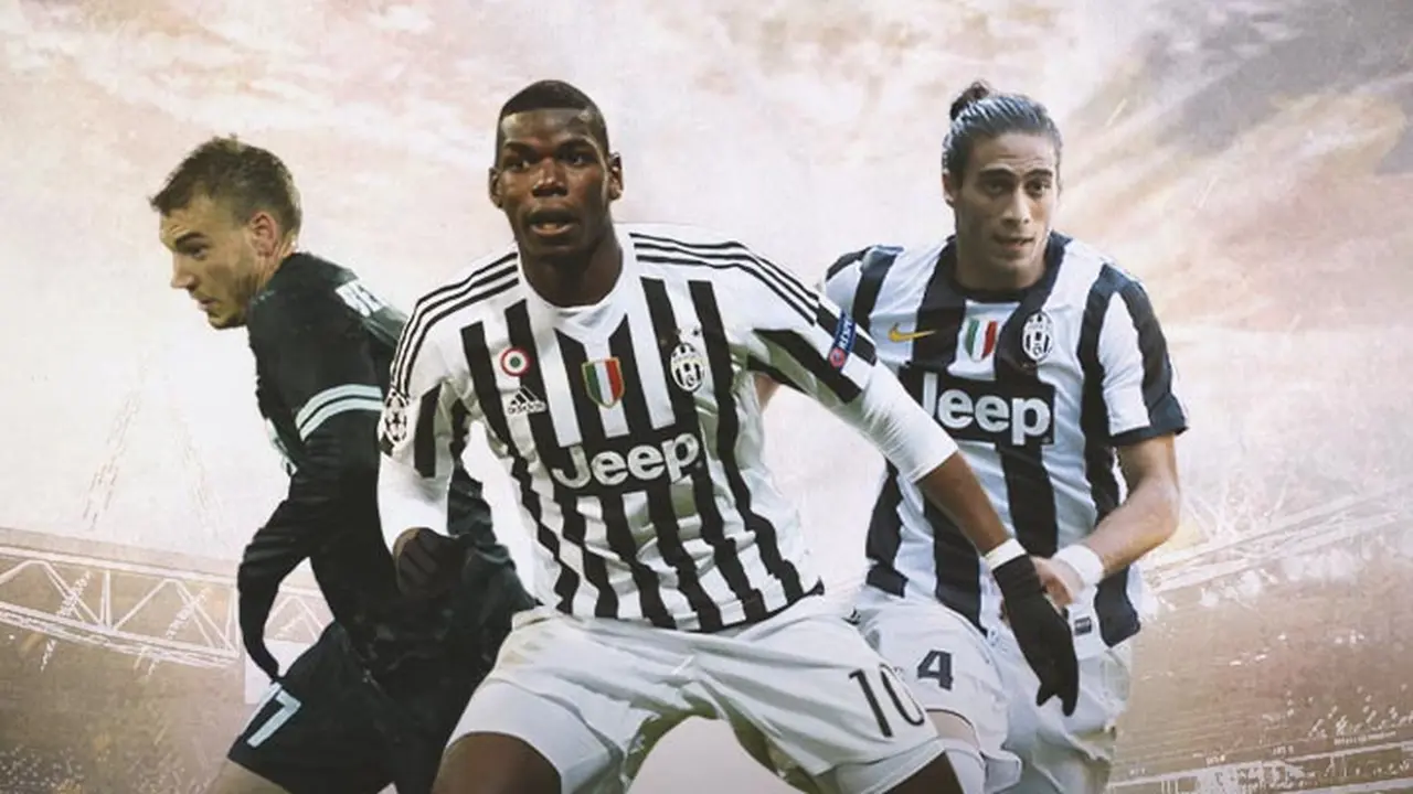 Juventus - Nicklas Bendtner, Paul Pogba, Martin Caceres