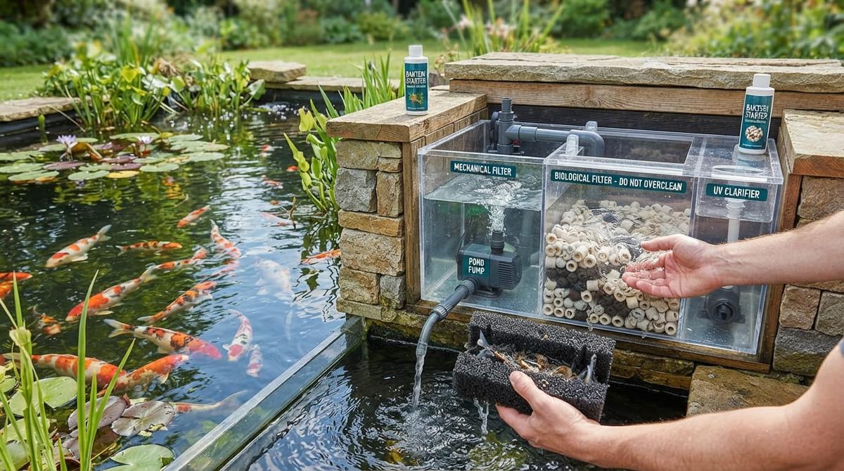 Cara Menjaga Kolam Ikan Tetap Bersih Tanpa Harus Sering Menguras Air