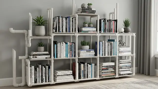 Rak Buku daru Pipa