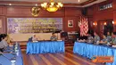 Citizen6, Jakarta: Panglima Komando Lintas Laut Militer (Pangkolinlamil) Laksma TNI S.M. Darojatim menerima Tim Pengawasan Pemeriksaan (Wasrik) dari Badan Pemeriksaan Keuangan (BPK) Republik Indonesia, di Gedung Laut Nusantara Mako Kolinlamil, Tanjung Pri