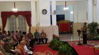 Presiden Jokowi membuka Musyawarah Nasional Persatuan Umat Buddha Indonesia (Permabudhi) di Istana Negara, Jakarta, Selasa (18/9/2018). (Liputan6.com/Hanz Jimenez Salim)
