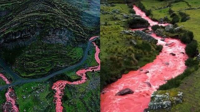Potret Penampakan Sungai Berubah Jadi Merah Darah Setiap Tahun, Fenomena Alam Unik