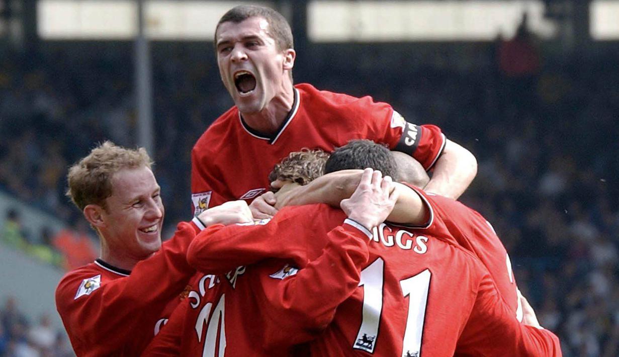 Selama 13 musim berkarier di Old Trafford, total 17 gelar sukses disumbangkan untuk The Red Devils, mulai dari juara Premier League, Piala FA, Liga Champions hingga Piala Intercontinental. (AFP/Paul Barker)