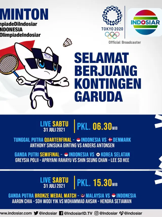 Bulu Tangkis - Olimpiade Tokyo 2020