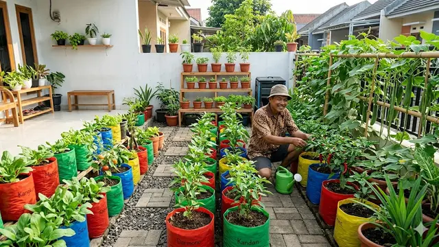 Ide Pekarangan Mandiri Pangan untuk Menemani Masa Pensiun