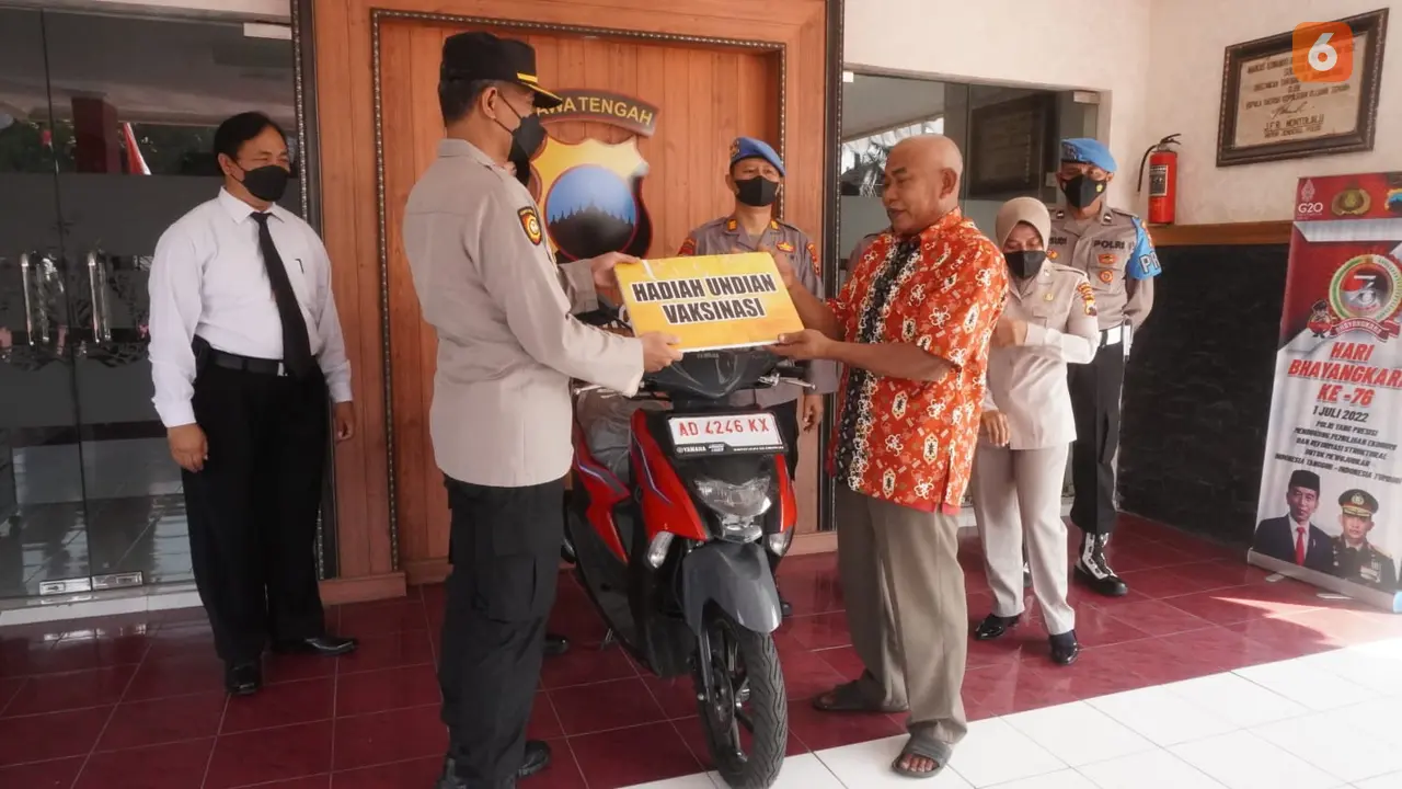 vaksin Berhadiah Sepeda Motor ala Polres Sukoharjo