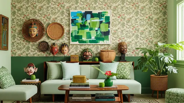 Gaya Eklektik dengan Paduan Motif dan Warna