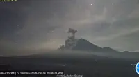 Gunung Semeru Erupsi, Awan Panas Guguran Meluncur hingga 4,5 Km