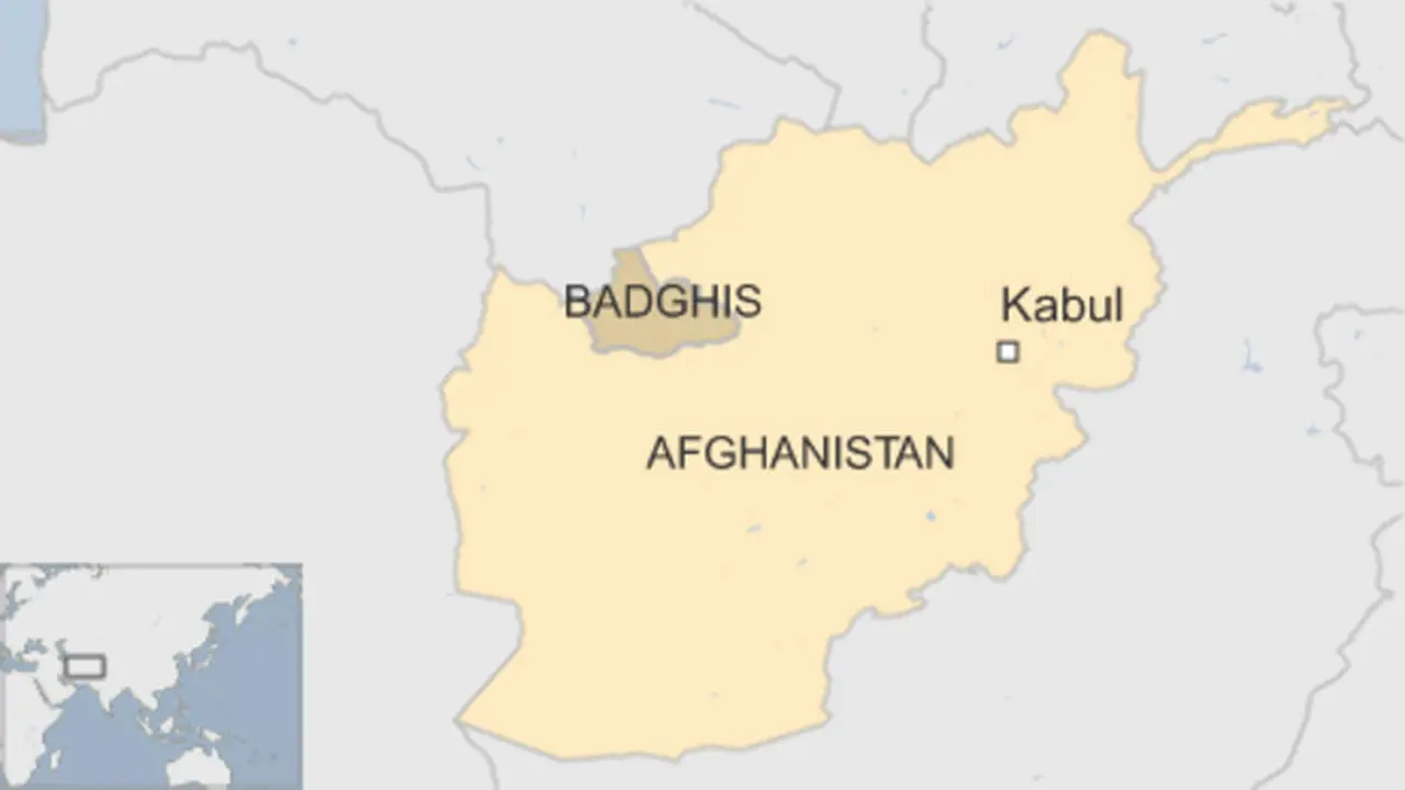 Peta Afghanistan. (BBC)