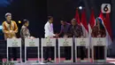 Menurut Presiden Jokowi, masyarakat bisa mendapatkan hiburan dan juga belanja dengan harga yang terjangkau selama perhelatan Jakarta Fair. (Liputan6.com/Herman Zakharia)