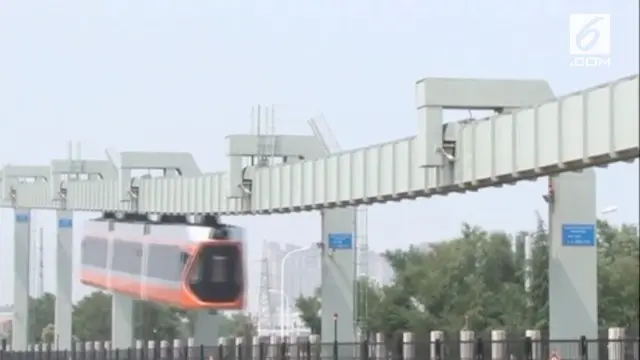 Kereta gantung tercepat di China dioperasikan pada 21 Juli.