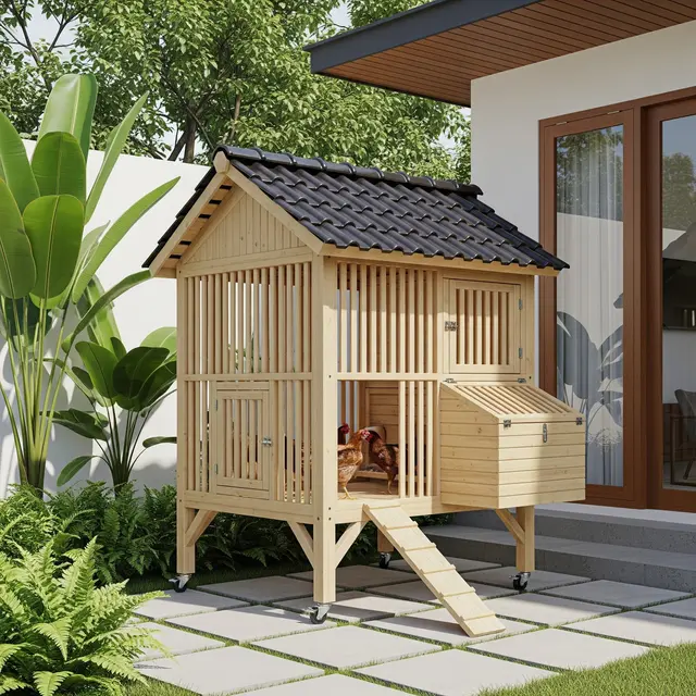 Model Kandang Ayam Kecil untuk Halaman Sempit