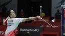 Indonesia berhasil meloloskan 4 wakilnya ke babak semifinal Daihatsu Indonesia Masters 2022, yaitu 1 tunggal putra, dua ganda putra dan 1 ganda putri usai mengalahkan lawan-lawannya di babak perempatfinal, Jumat (10/6/2022) di Istora Senayan, Jakarta. Sementara dua wakil lainnya di nomor ganda campuran, Rinov Rivaldy/Pitha Haningtyas Mentari dan ganda putri, Febby Valencia Gani/Ribka Sugiarto harus tersingkir. (Bola.com/Ikhwan Yanuar)