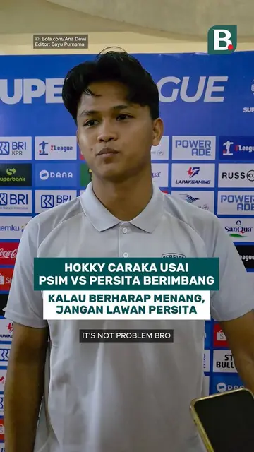 Ini komentar Hokky Caraka usai PSIM vs Persita bermain imbang