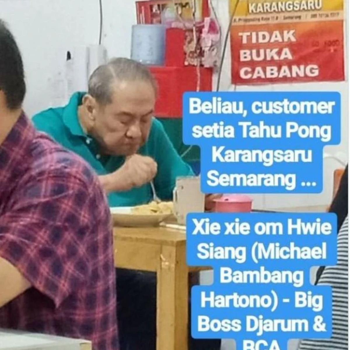 Orang Terkaya Indonesia Makan di Warung Tahu Pong