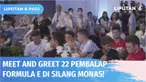 Panitia Formula E menggelar acara meet and greet bersama para pembalap Formula E di kawasan Silang Monas, Jakarta. Dalam acara ini juga dipamerkan replika safety car dan atraksi drifting oleh pembalap belanda keturunan Indonesia, Nyck De Vries.