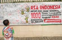 Aksi seribu tandatangan menentang kekerasan terhadap anak di HI