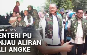 Menteri PU Tinjau Aliran Kali Angke