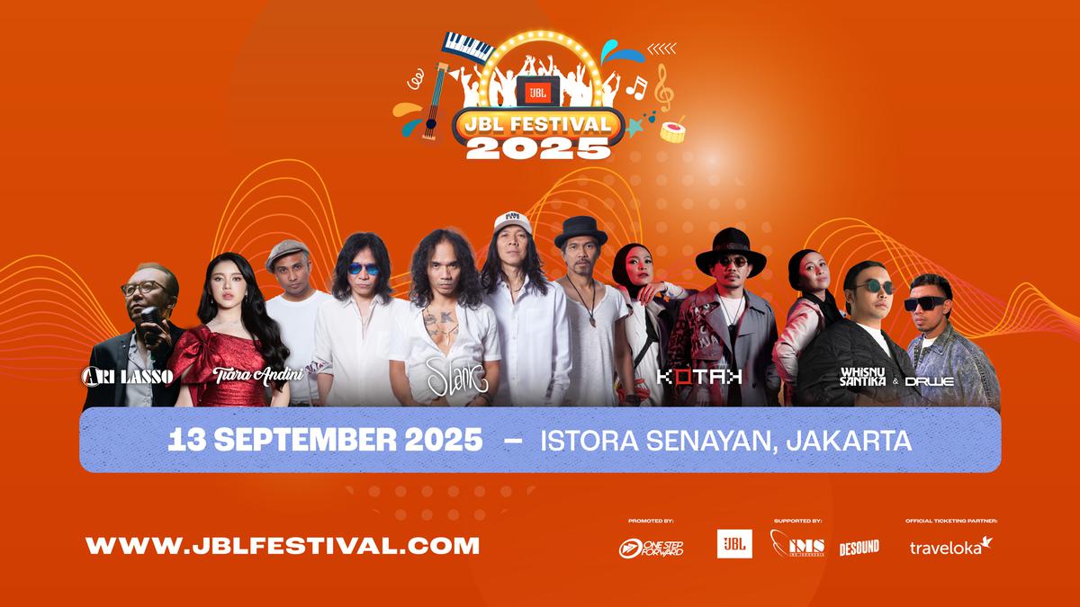 JBL Festival 2025 Menyapa Istora Senayan Jakarta 13 September, Ada Slank Hingga Ari Lasso