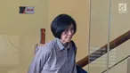 Mantan Manager Administrasi & Finance Connaught International Pte. Ltd. Sallyawati Rahardja usai menjalani pemeriksaan di gedung KPK, Jakarta, Jumat (2/8/2019). Sallyawati diperiksa sebagai saksi untuk tersangka mantan direktur Garuda Indonesia Emirsyah Satar. (Liputan6.com/Herman Zakharia)